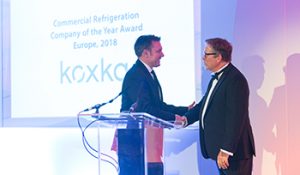 Koxka recibe el premio a la mejor empresa europea de Refrigeración Comercial.